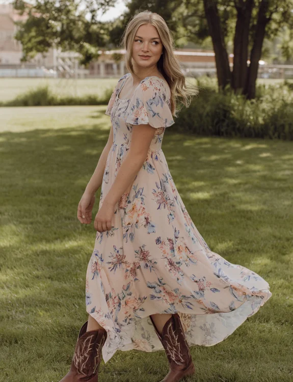 Flowy Floral Maxi Dress