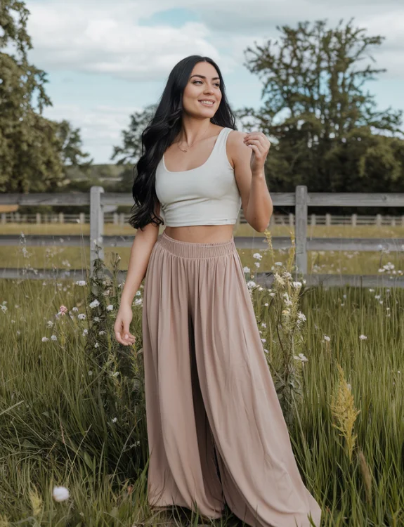 Palazzo Pants & Crop Top